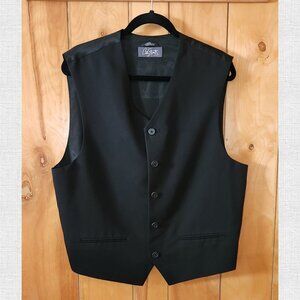 City Streets Black button down Suit Vest size XL